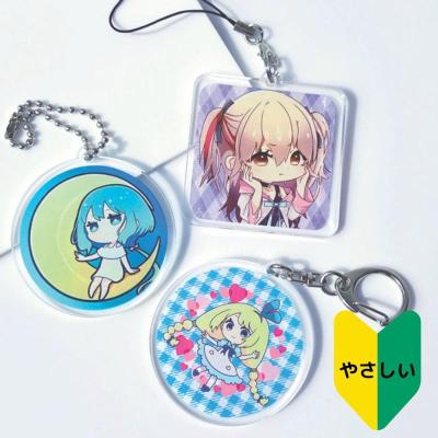 アクリルキーホルダー(2パターン〇□)